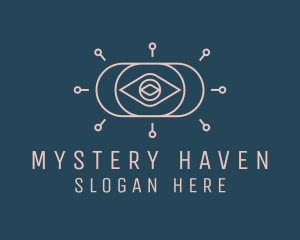 Mystical Fortune Teller Eye logo design