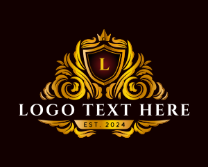 High End - Luxury Royal Crest logo design