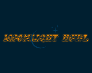 Neon Moonlight Glow logo design