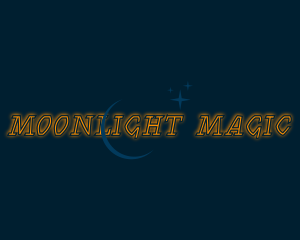 Neon Moonlight Glow logo design