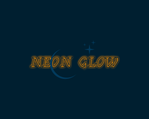 Neon Moonlight Glow logo design