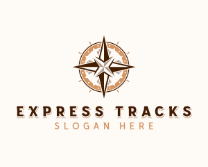 GPS Tracking Compass  logo design