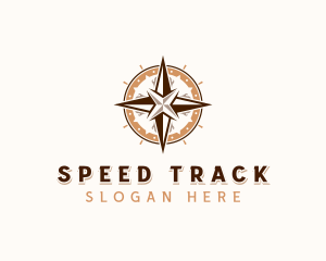 GPS Tracking Compass  logo design