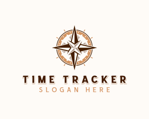 GPS Tracking Compass  logo design