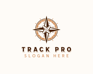 Tracker - GPS Tracking Compass logo design