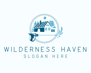 Lodge - Rural House Pressure Cleaning logo design