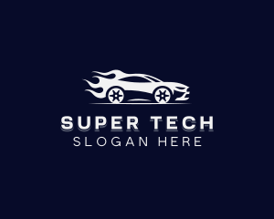 Speed Racer Car logo design