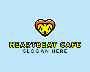 Heart - Cute Heart Dog logo design