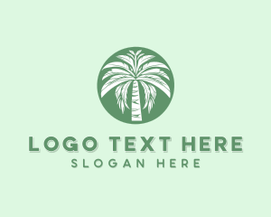 Maple Tree - Palm Tree Botanical Garden logo design