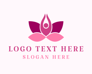 Spa - Wellness Lotus Spa logo design