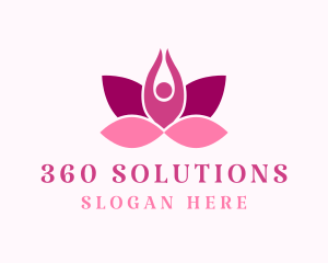 Wellness Lotus Spa logo design