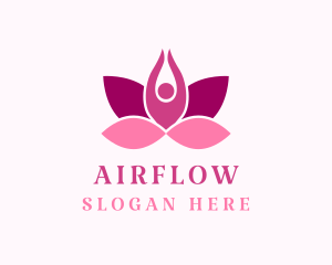 Wellness Lotus Spa logo design