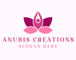 Wellness Lotus Spa logo design