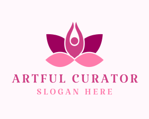 Wellness Lotus Spa logo design