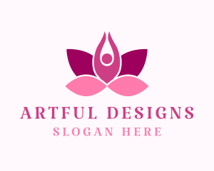 Wellness Lotus Spa logo design