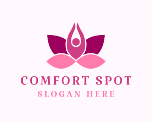 Wellness Lotus Spa logo design