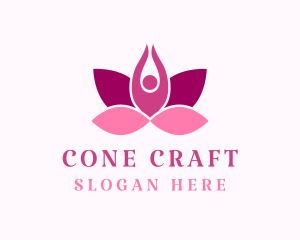 Wellness Lotus Spa logo design