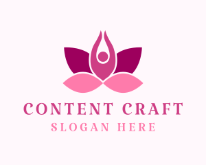 Wellness Lotus Spa logo design