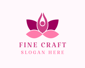 Wellness Lotus Spa logo design