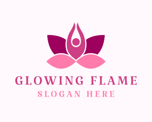 Wellness Lotus Spa logo design