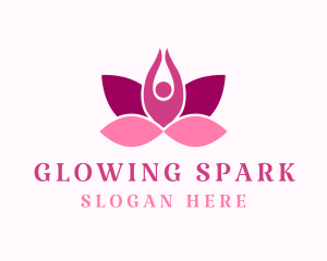 Wellness Lotus Spa logo design