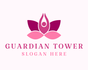 Wellness Lotus Spa logo design