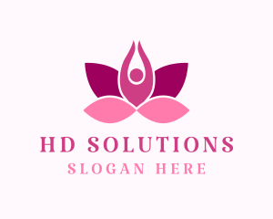 Wellness Lotus Spa logo design