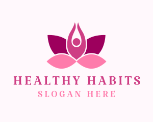 Wellness Lotus Spa logo design