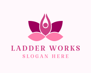 Wellness Lotus Spa logo design