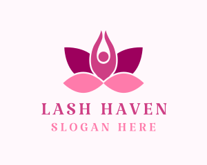 Wellness Lotus Spa logo design