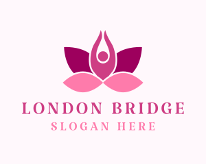 Wellness Lotus Spa logo design