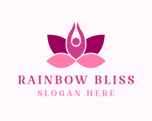 Wellness Lotus Spa logo design