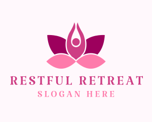 Wellness Lotus Spa logo design