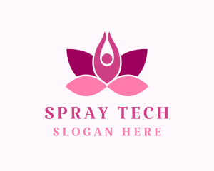 Wellness Lotus Spa logo design