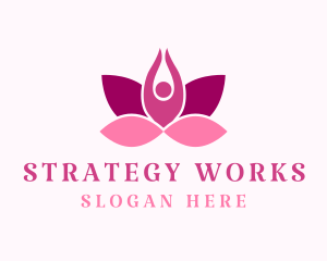 Wellness Lotus Spa logo design