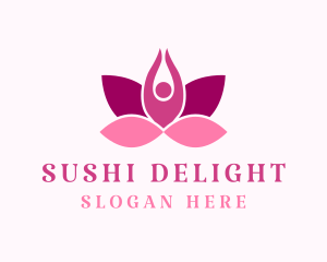 Wellness Lotus Spa logo design