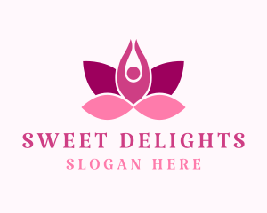 Wellness Lotus Spa logo design