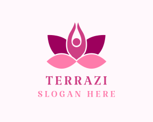 Wellness Lotus Spa logo design