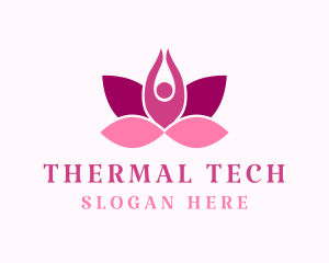 Wellness Lotus Spa logo design