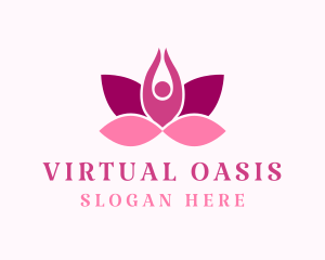 Wellness Lotus Spa logo design