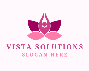 Wellness Lotus Spa logo design