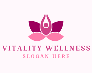 Wellness Lotus Spa logo design