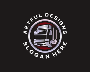 Truck Freight Delivery logo design