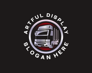 Truck Freight Delivery logo design