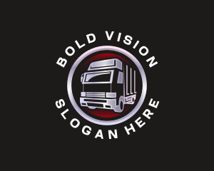 Truck Freight Delivery logo design