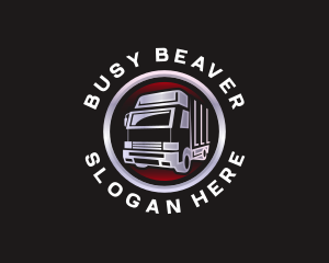 Truck Freight Delivery logo design