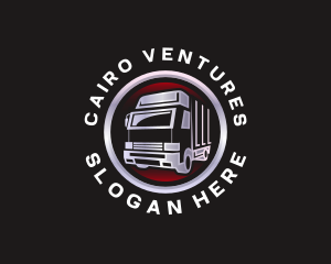 Truck Freight Delivery logo design