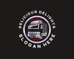 Truck Freight Delivery logo design