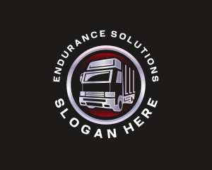 Truck Freight Delivery logo design