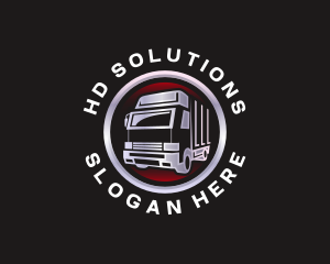 Truck Freight Delivery logo design